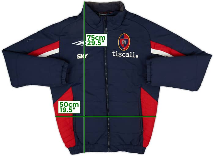 2007-08 Cagliari Umbro Padded Bench Coat - 7/10 - (L)