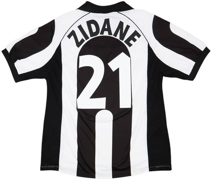 1997-98 Juventus Centenary Home Shirt Zidane #21 - 7/10 - (L)