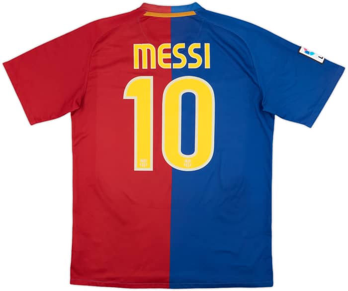 2008-09 Barcelona Home Shirt Messi #10 - 8/10 - (M)
