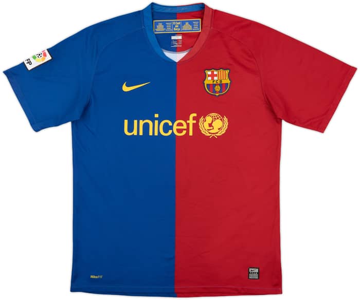 2008-09 Barcelona Home Shirt Messi #10 - 8/10 - (M)