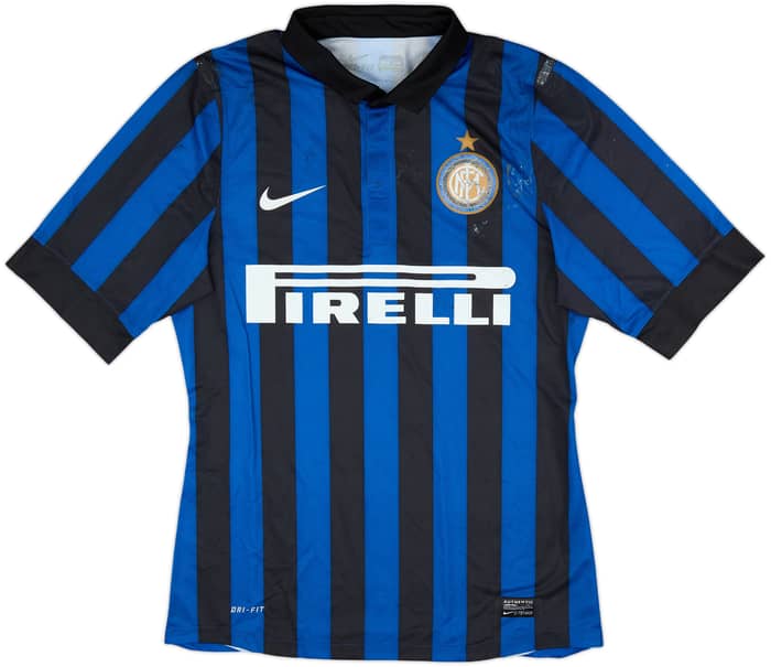 2011-12 Inter Milan Player Issue Home Shirt Milito #22 - 4/10 - (M)