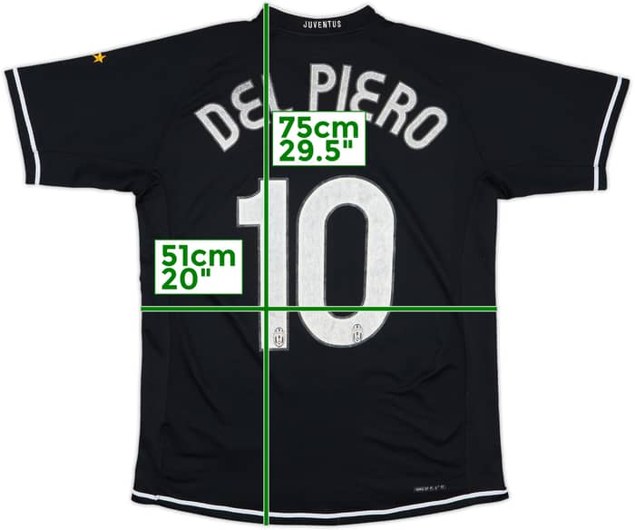 2006-07 Juventus Away Shirt Del Piero #10 - 3/10 - (M)