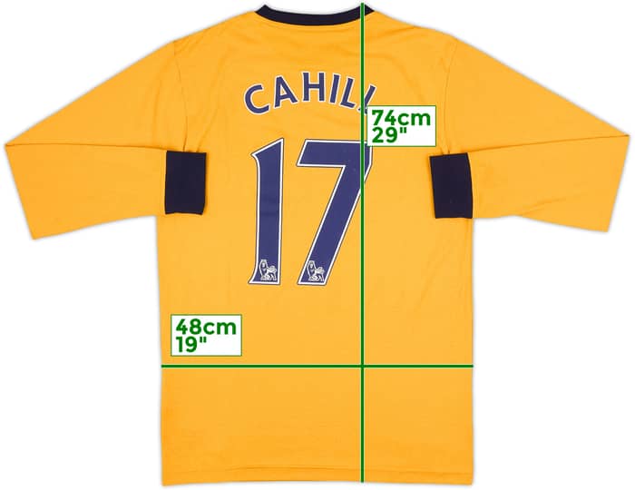 2011-12 Everton Away L/S Shirt Cahill #17 - 7/10 - (S)