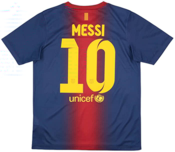 2012-13 Barcelona Basic Home Shirt Messi #10 - 9/10 - (XL.Boys)