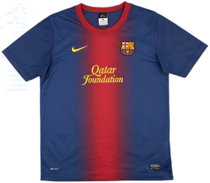 2012-13 Barcelona Basic Home Shirt Messi #10 - 9/10 - (XL.Boys)