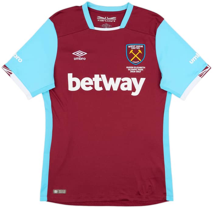 2016-17 West Ham Home Shirt Noble #16 - 8/10 - (M)