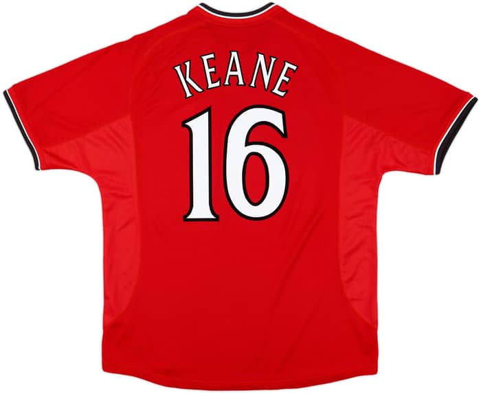 2000-02 Manchester United Home Shirt Keane #16 - 6/10 - (XL)
