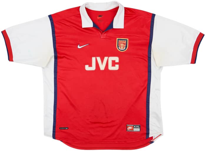 1998-99 Arsenal Home Shirt Bergkamp #10 - 6/10 - (XXL)