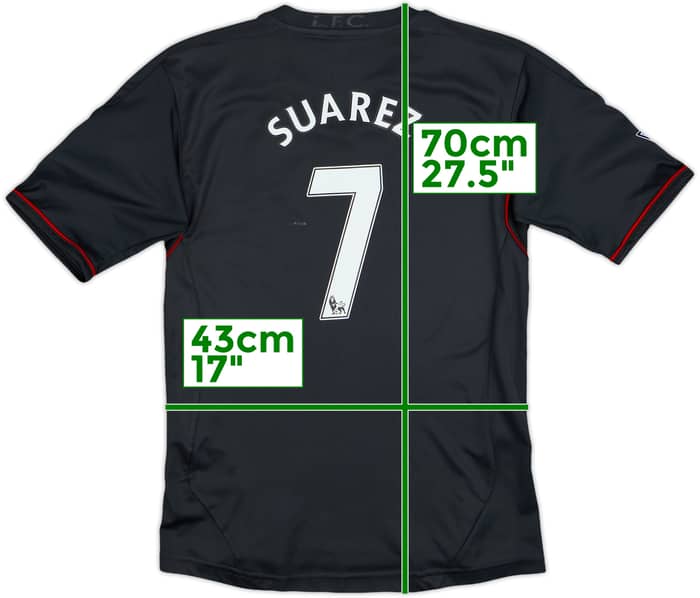 2011-12 Liverpool Away Shirt Suarez #7 - 7/10 - (Women's XS)