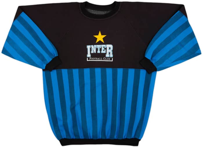 1990-91 Inter Milan Le Felpe Dei Grandi Club Sweat Top - 8/10 - (3XL)
