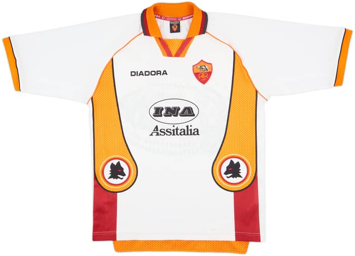 1997-98 Roma Away Shirt - 8/10 - (L)
