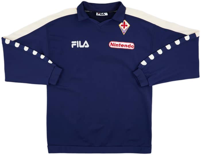 1997-98 Fiorentina Fila Player Issue Sweat Top - 8/10 - (XXL)