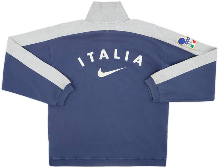 1996-97 Italy Nike 1/4 Zip Sweat Top - 9/10 - (M)