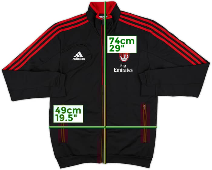 2012-13 AC Milan adidas Track Jacket - 8/10 - (XS)