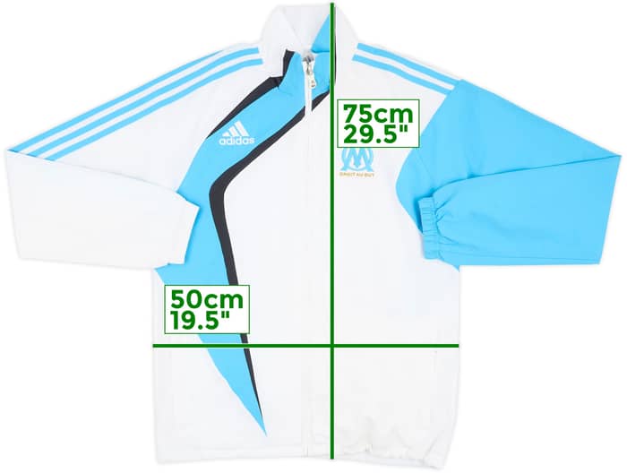 2009-10 Olympique Marseille adidas Track Jacket - 8/10 - (XS)
