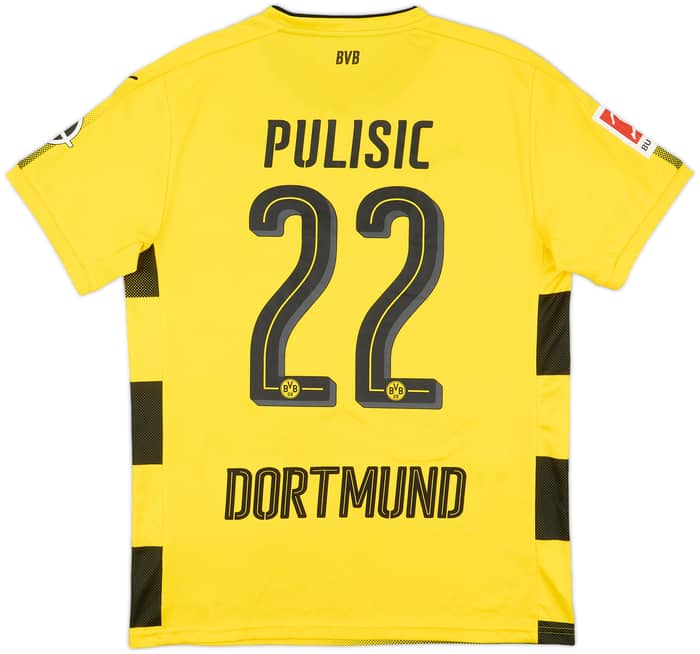 2017-18 Borussia Dortmund Home Shirt Pulisic #22 - 8/10 - (M)