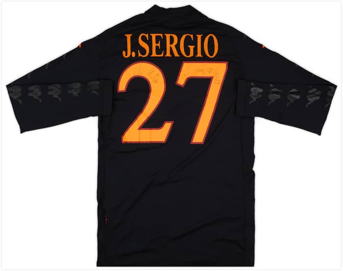 2009-10 Roma Signed Third/GK L/S Shirt J.Sergio #27 - 7/10 - (L)