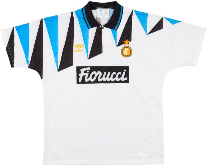 1991-92 Inter Milan Away Shirt - 8/10 - (L)