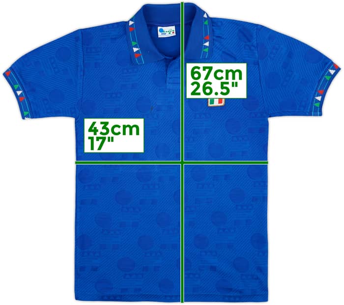 1994 Italy Home Shirt Baggio #10 - 4/10 - (L.Boys)