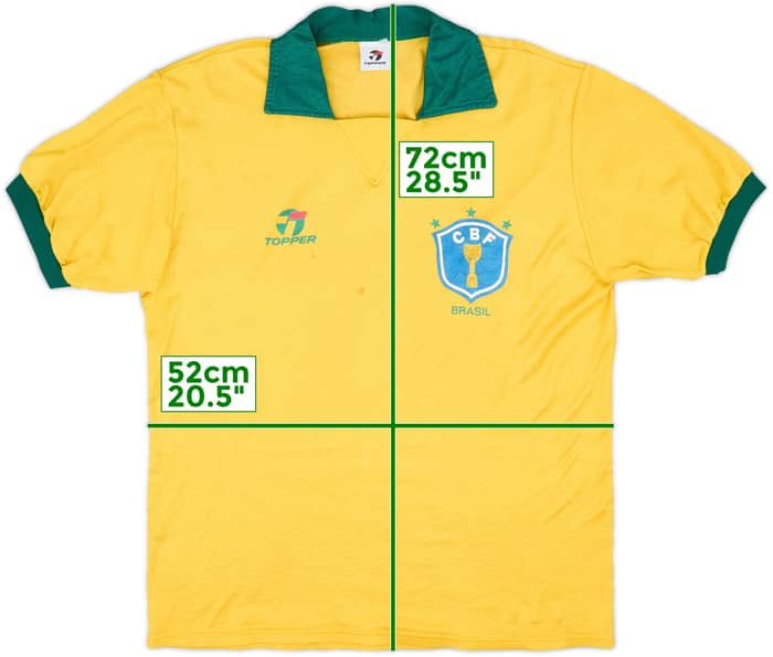 1985-88 Brazil Home Shirt - 5/10 - (L)