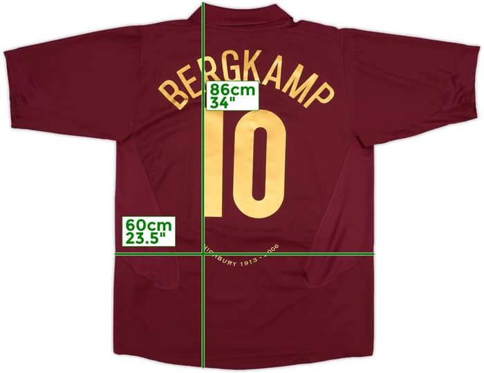 2005-06 Arsenal Home Shirt Bergkamp #10 - 10/10 - (XL)