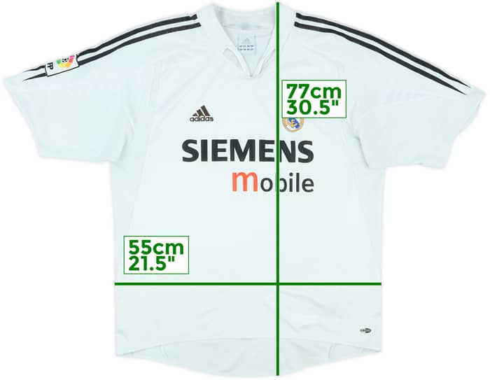 2004-05 Real Madrid Home Shirt Beckham #23 - 6/10 - (L)