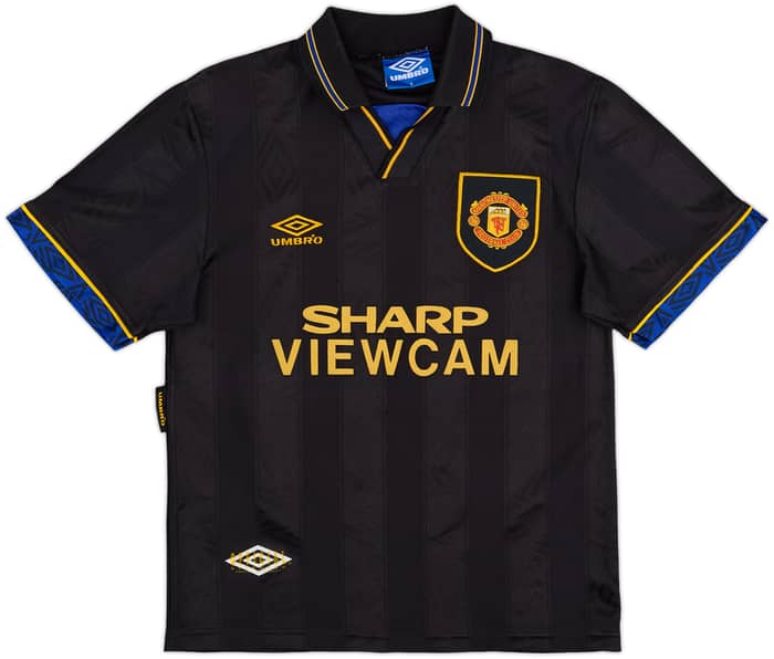 1993-95 Manchester United Away Shirt Cantona #7 - 9/10 - (S)