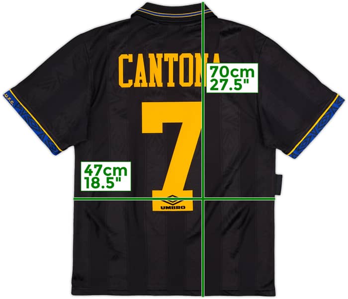 1993-95 Manchester United Away Shirt Cantona #7 - 9/10 - (S)