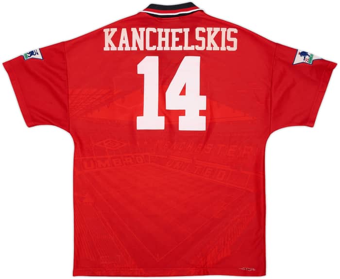 1994-96 Manchester United Home Shirt Kanchelskis #14 - 8/10 - (M)