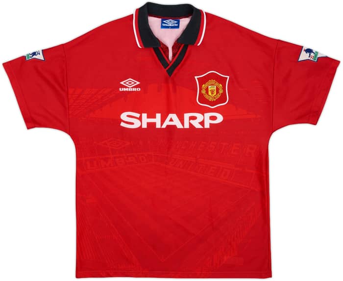 1994-96 Manchester United Home Shirt Kanchelskis #14 - 8/10 - (M)