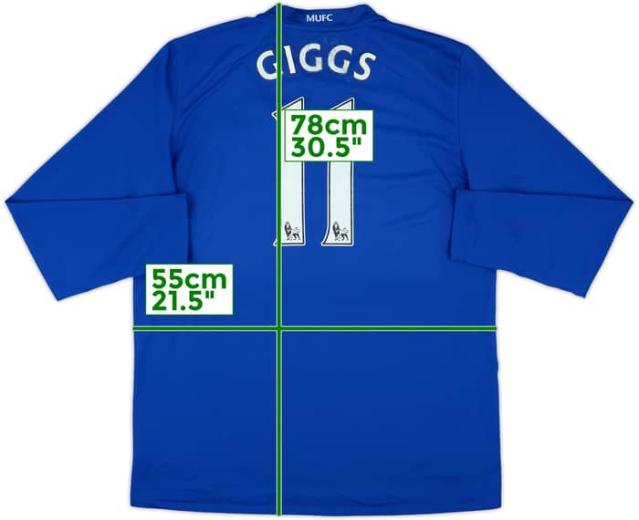 2008-09 Manchester United L/S Third Shirt Giggs #11 - 5/10 - (L)