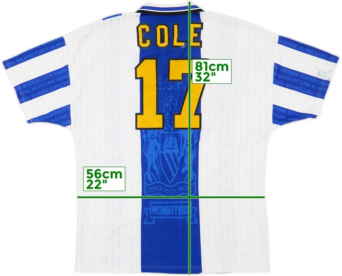1994-96 Manchester United Third Shirt Cole #17 - 5/10 - (XL)