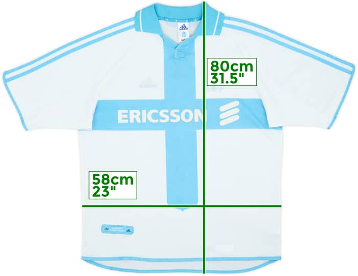 2000-01 Olympique Marseille Home Shirt #3 - 5/10 - (L)