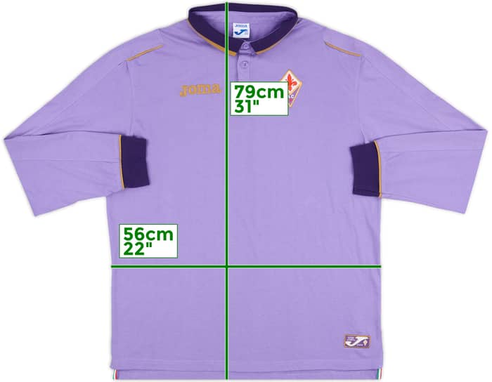 2013-14 Fiorentina Joma L/S Polo Shirt - 8/10 - (XXL)