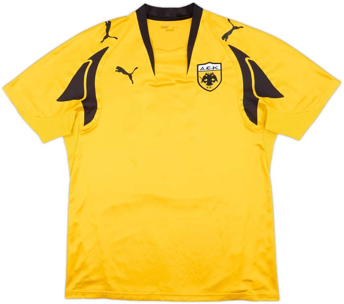 2007-08 AEK Athens Home Shirt Rivaldo #10 - 7/10 - (M)