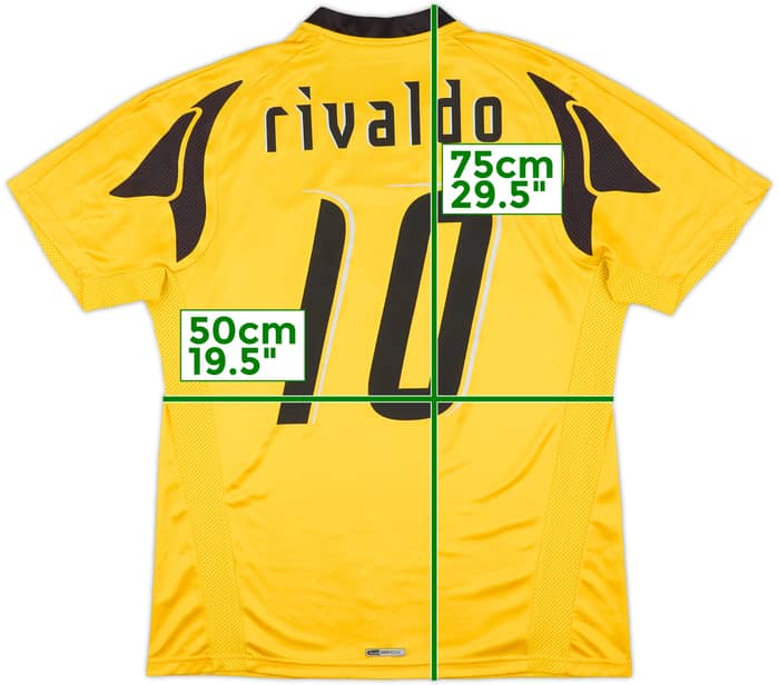 2007-08 AEK Athens Home Shirt Rivaldo #10 - 7/10 - (M)