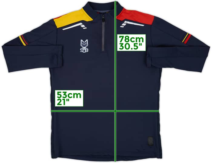 2020-21 Lecce M908 1/4 Zip Drill Top - 9/10 - (L)