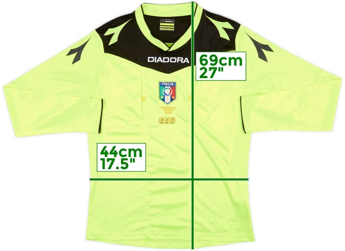 2015-16 Italy Diadora Referee L/S Shirt - 9/10 - (XS)