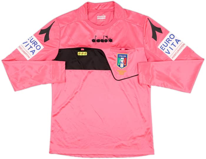 2017-18 Italy Diadora Referee L/S Shirt - 9/10 - (S)