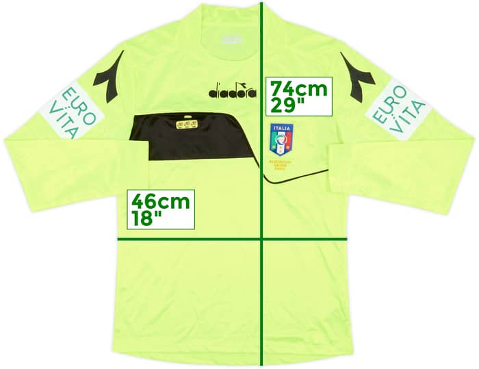 2017-18 Italy Diadora Referee Shirt - 9/10 - (S)