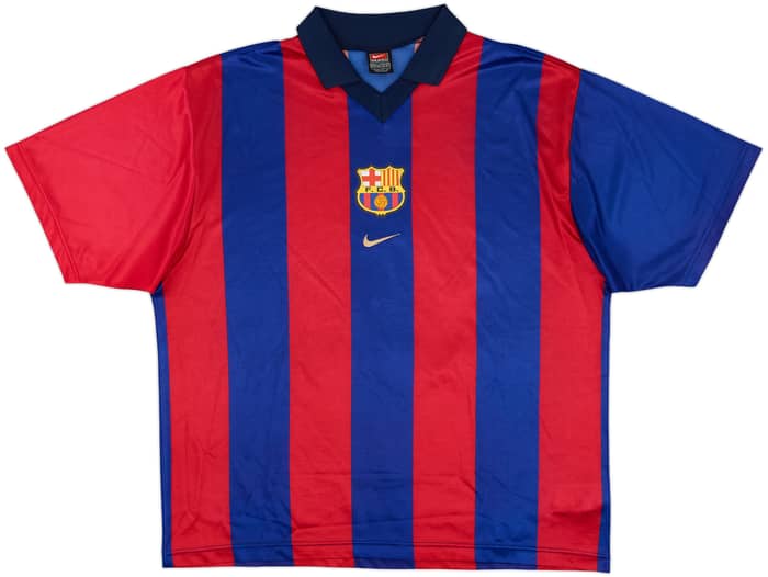 1998-00 Barcelona Basic Home Shirt Rivaldo #11 - 8/10 - (L)