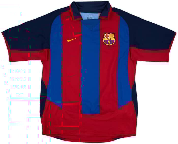 2003-04 Barcelona Home Shirt Ronaldinho #10 - 8/10 - (M)