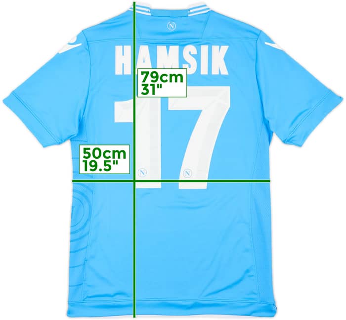 2013-14 Napoli Home Shirt Hamsik #17 - 4/10 - (XL)