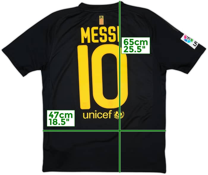 2011-12 Barcelona Away Shirt Messi #10 - 8/10 - (XL.Boys)