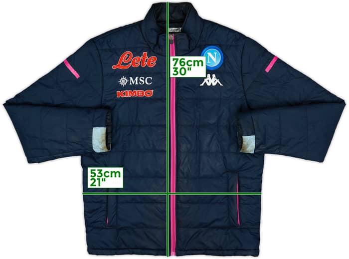 2020-21 Napoli Kappa Padded Bench Coat - 7/10 - (L)