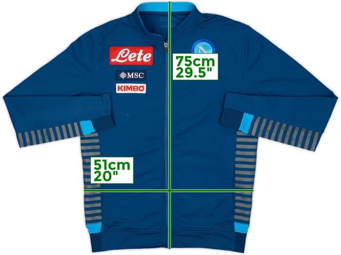 2019-20 Napoli Kappa Track Jacket - 6/10 - (L)