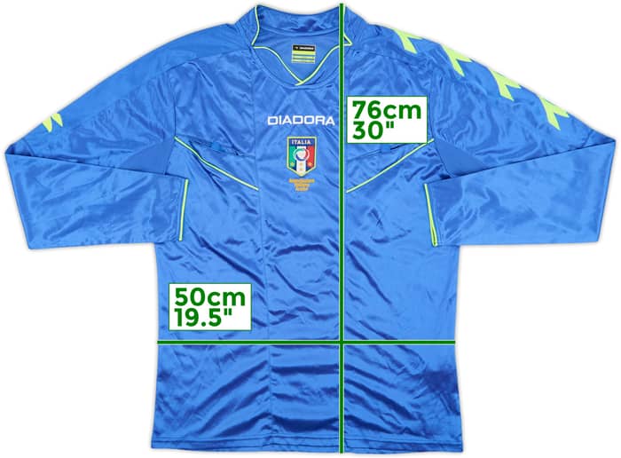 2013-14 Italy Diadora Referee L/S Shirt - 9/10 - (M)