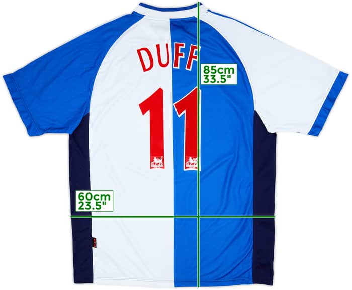 2000-02 Blackburn Rovers Home Shirt Duff #11 - 8/10 - (XXL)