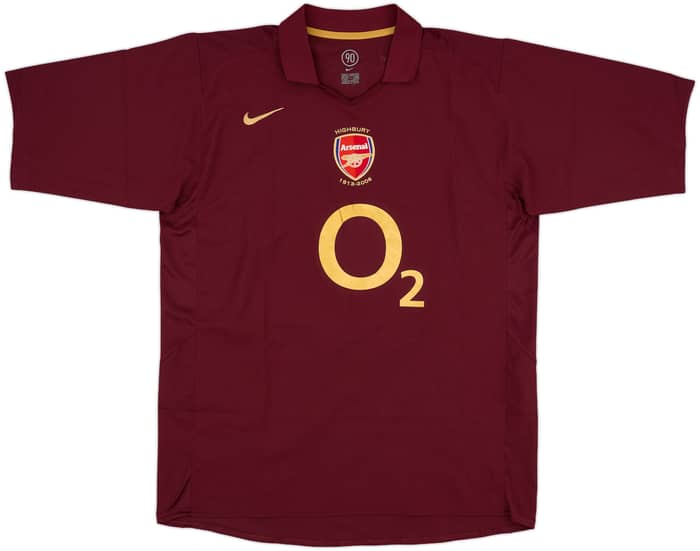 2005-06 Arsenal Home Shirt Bergkamp #10 - 9/10 - (XL)