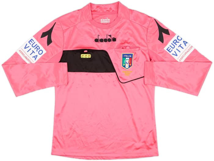 2017-18 Italy Diadora Referee L/S Shirt - 9/10 - (XS)